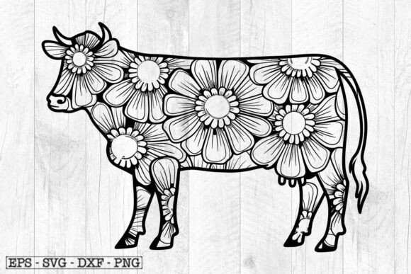 Cow Silhouette SVG File, Cow Cut File Review for Real Embroidery