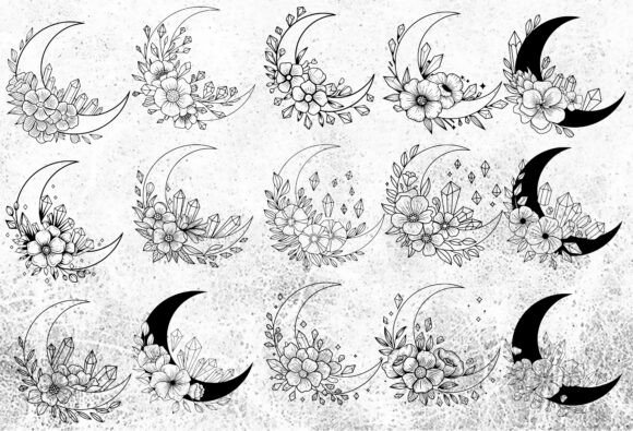 Floral Magic Crystals Moon SVG Bundle Review