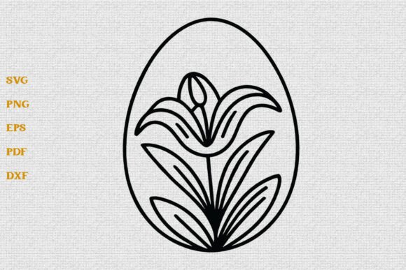 Flower Easter Eggs SVG Happy Easter SVG