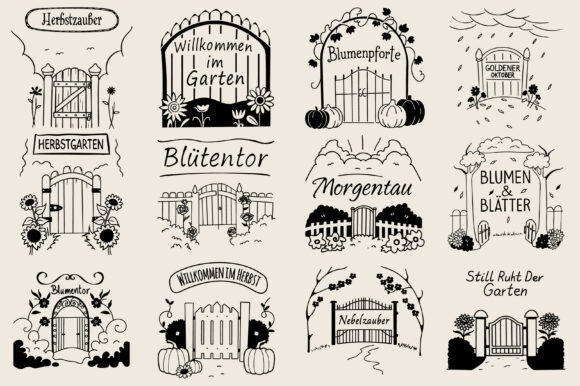 German Flower Garten Gate Entrance SVG Review