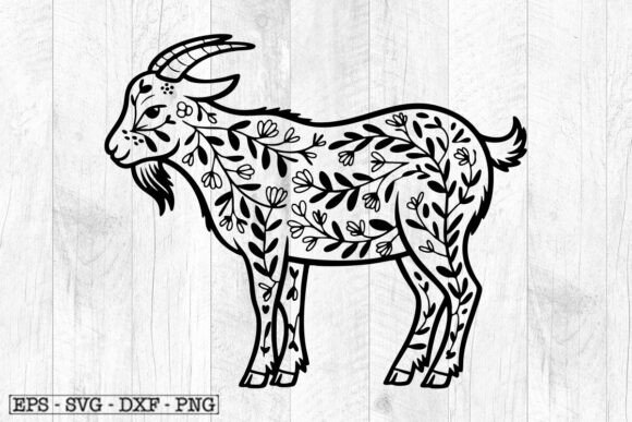 Goat Silhouette SVG File, Goat Cut File Review