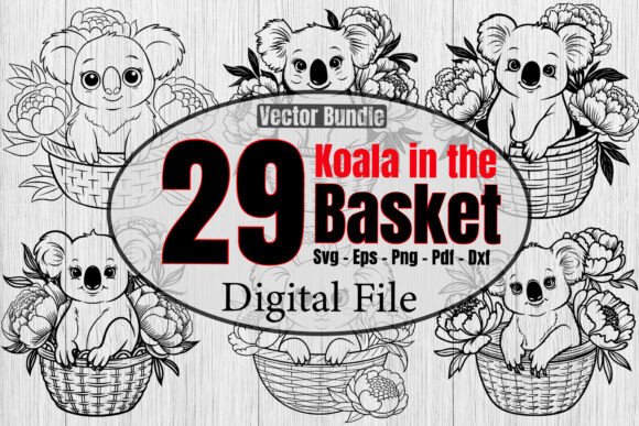 Koala in the Basket Svg Bundle, Floral: A Designer's Review