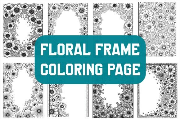 Laser Cut Floral Frame Coloring Page Review