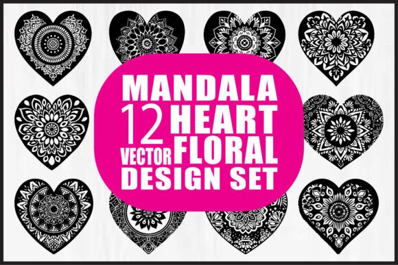 Mandala Heart Floral Vector Bundle Review