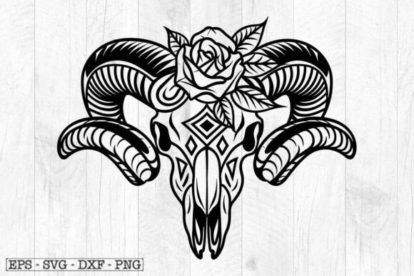 Ram Skull Svg File , Native American