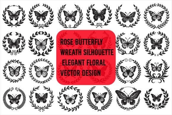 Rose Butterfly Wreath Silhouette Bundle Review
