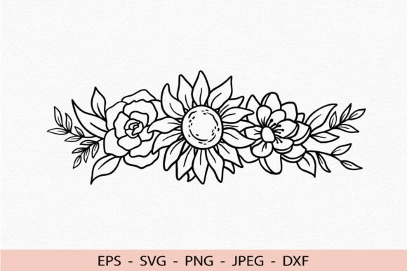 Sunflower Svg Cricut Floral Border Dxf Review